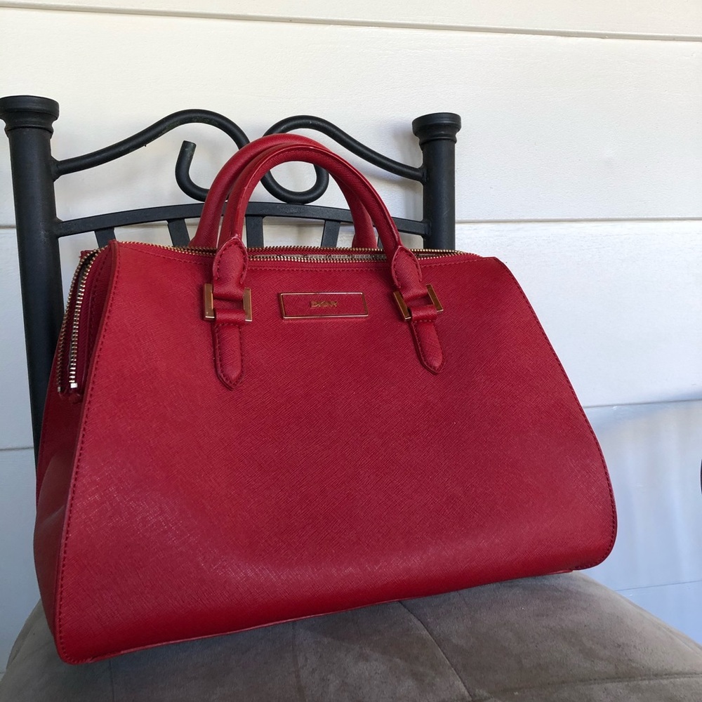 DKNY red purse